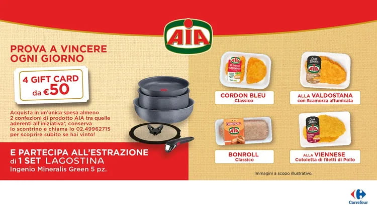 Dal 4 novembre al 1° dicembre 2025 partecipa al concorso AIA & Carrefour 2025