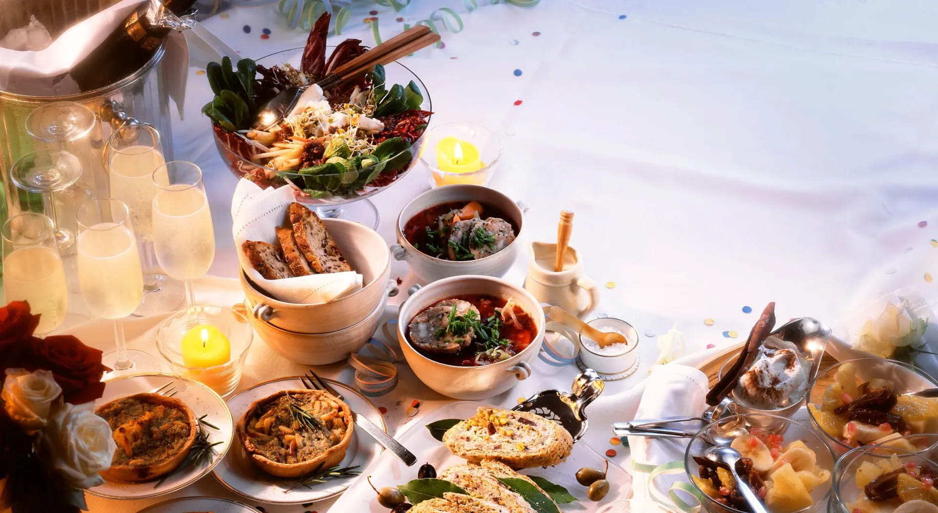 Wie man das perfekte Buffet für Silvester vorbereitet